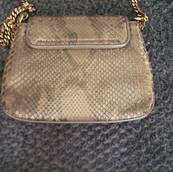 GORGEOUS VINTAGE PYTHON SNAKE CROSSBODY GUCCI BAG - Picture 8 of 16